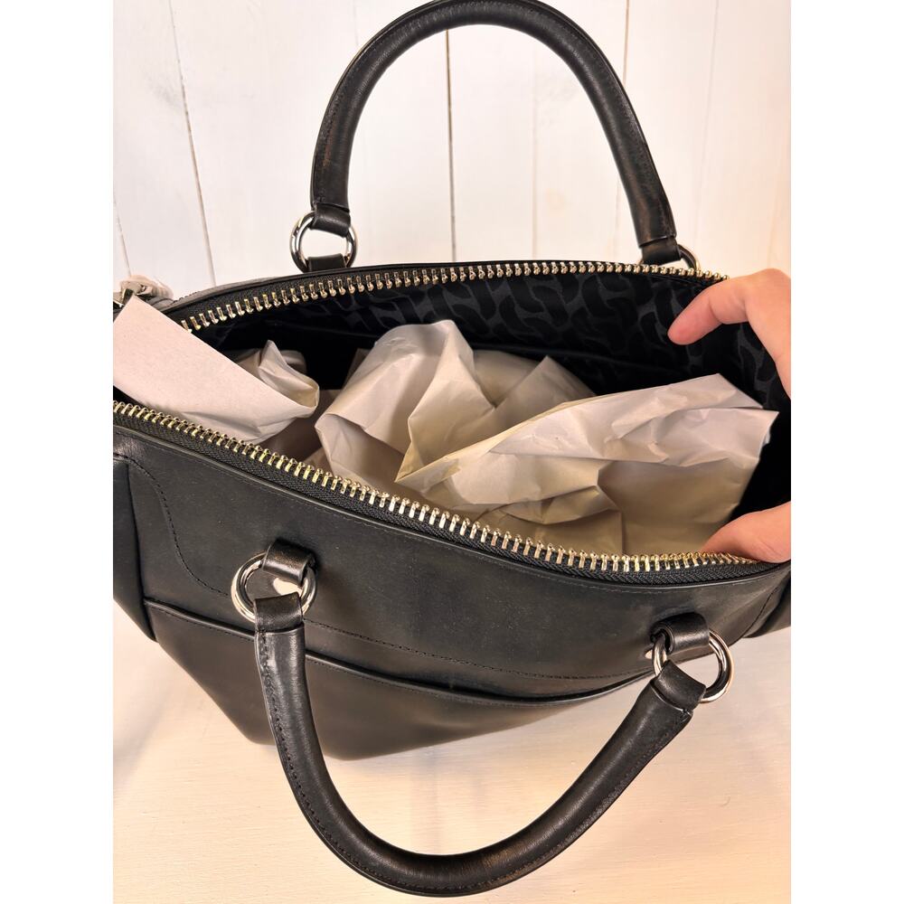 Rebecca Minkoff x Morgan Stanley Black Leather Shoulder Bag NWOT - Picture 7 of 10